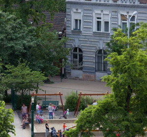 A Mátyás téren játszótér várja a legkisebbeket