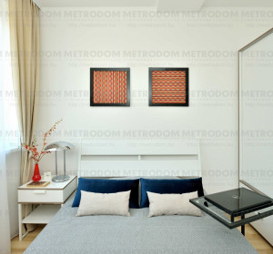 A hálószoba berendezése az Ikeából történt, az ágytakaró pedig Zara Home termék